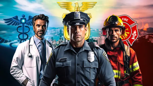 Rescue Team 911 Simulator - Ambulance, Police, Firefighter - PS4