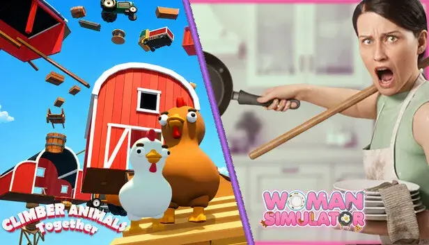 👧 Woman Simulator & Climber Animals: Together🐔