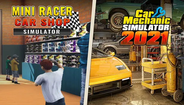 Mini Racer Car Shop Simulator and CMS 2021