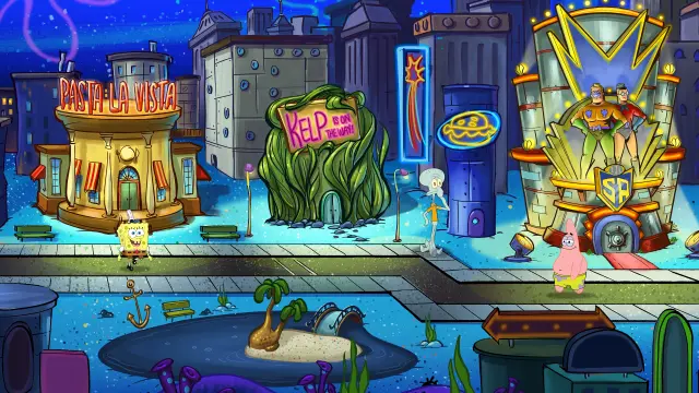 SpongeBob: Krusty Cook Off: World 3 : New Kelp City! - PS5
