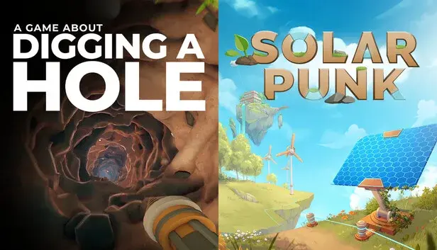 A Game About Digging A Hole X Solarpunk