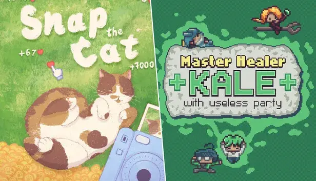 Snap the Cat + Master Healer Kale with useless party