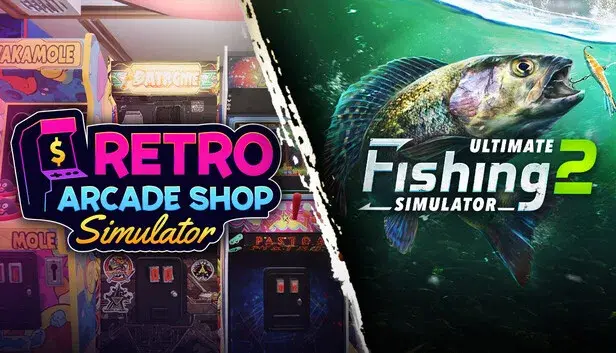 Retro Arcade Shop Simulator x Ultimate Fishing Simulator 2