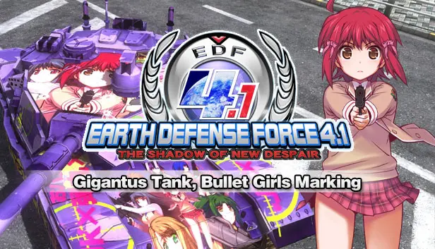 EARTH DEFENSE FORCE 4.1 - Air Raider Weapons: Gigantus Tank, Bullet Girls Marking