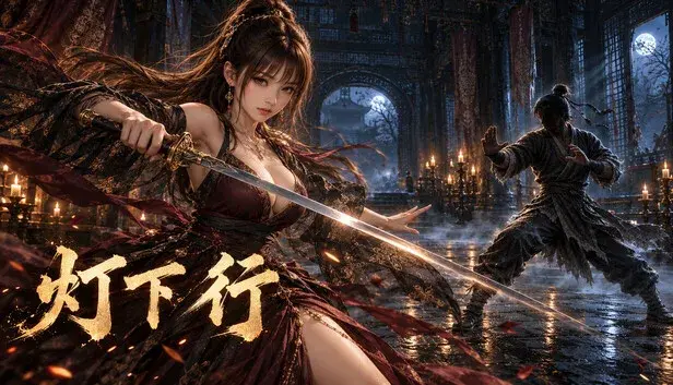 灯下行
