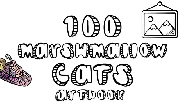 100 Marshmallow Cats - Artbook