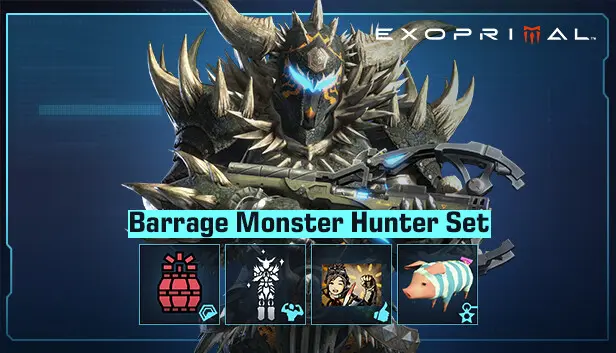 Exoprimal - Barrage Monster Hunter Set