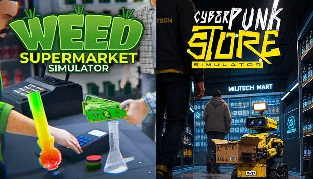 Weed Supermarket Simulator x Cyberpunk Store Simulator