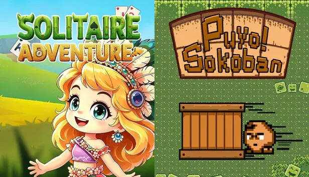 🃏Solitaire Adventure x 🧠Puyo! Push Brain