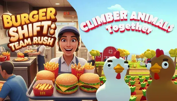 Climber Animals: Together x Burger Shift: Team Rush