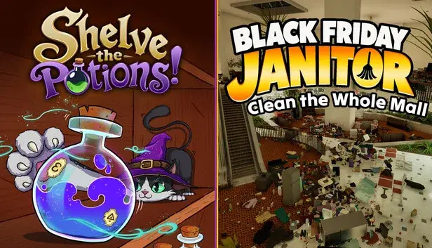 Shelve the Potions! X Black Friday Janitor