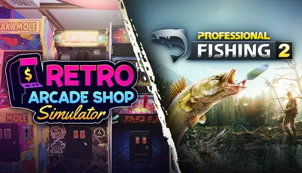 Retro Arcade Shop Simulator x Professional Fishing 2