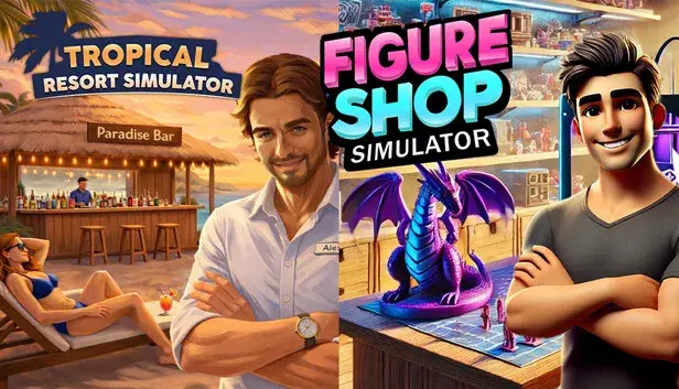 Tropical Resort Simulator x Figure Shop Simulator