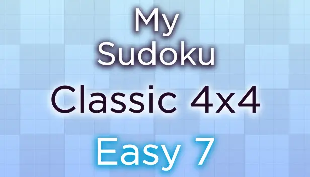 My Sudoku - Classic 4x4 Easy 7