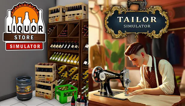 Tailor Simulator & Laundry Store Simulator Bundle