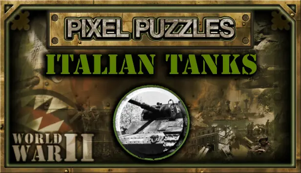 Pixel Puzzles WW2 Jigsaw - Pack: Italian Tanks