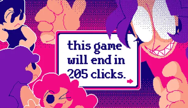this game will end in 205 clicks.