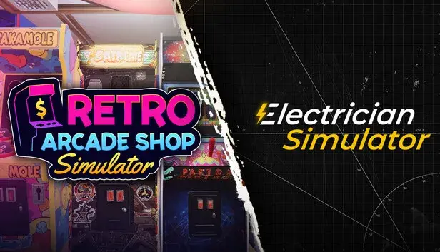 Retro Arcade Shop Simulator x Electrician Simulator