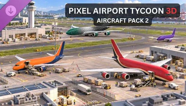 Pixel Airport Tycoon 3D - Aircraft Pack 2