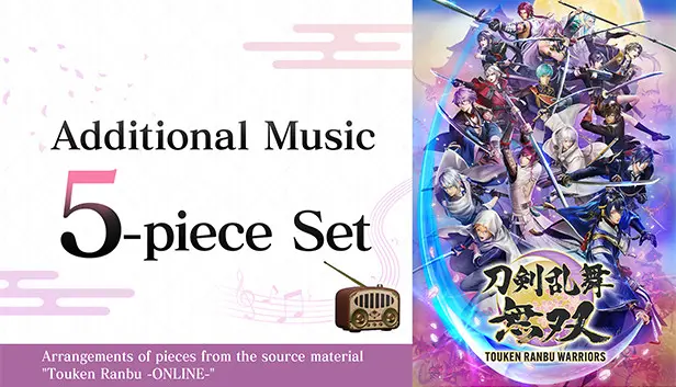 Touken Ranbu Warriors - Additional Music 5-piece Set