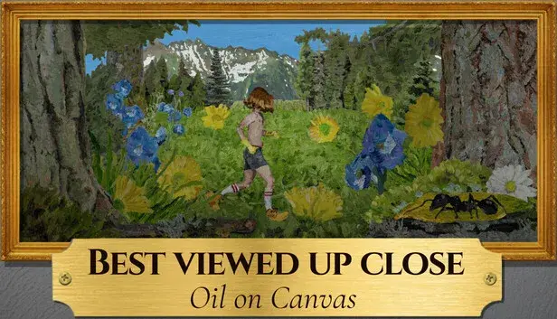 Best Viewed Up Close: Oil on Canvas