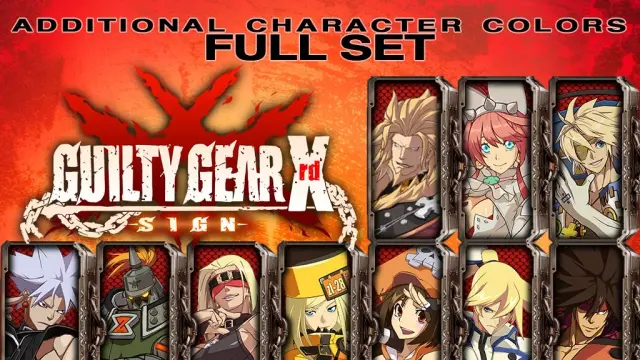 Guilty Gear Xrd -SIGN- Character Colors - Full Set - PS4