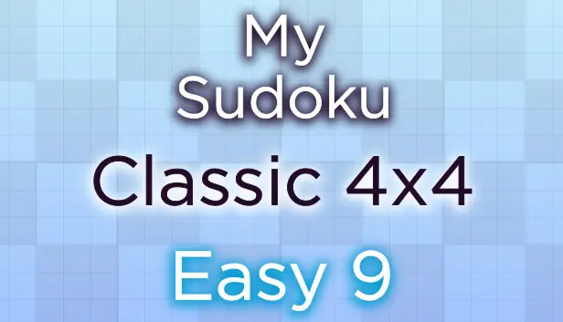 My Sudoku - Classic 4x4 Easy 9