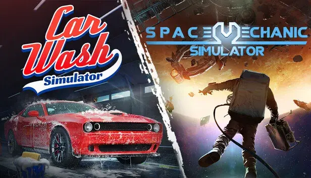 Car Wash Simulator x Space Mechanic Simulator