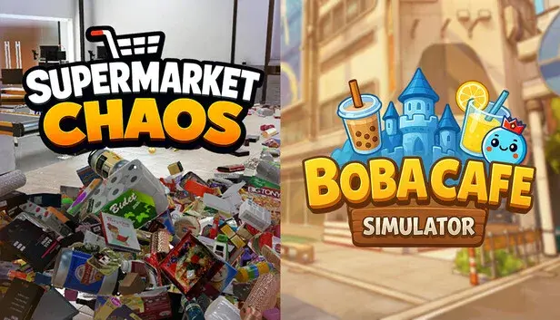 Boba Cafe Simulator × Supermarket Chaos
