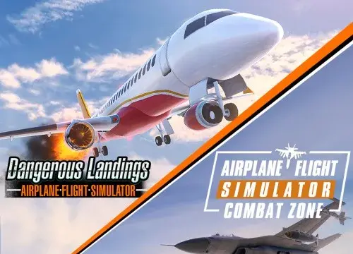 Airplane Flight Simulator Bundle: Combat Zone & Dangerous Landings - Switch