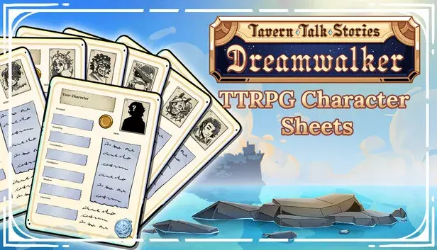 Tavern Talk 2: Dreamwalker - TTRPG Character Sheet Bundle