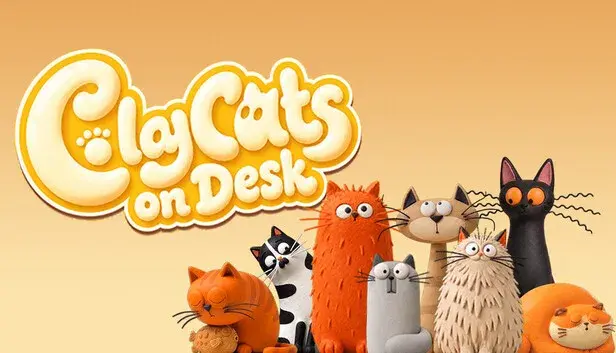 Clay Cats on the Desk