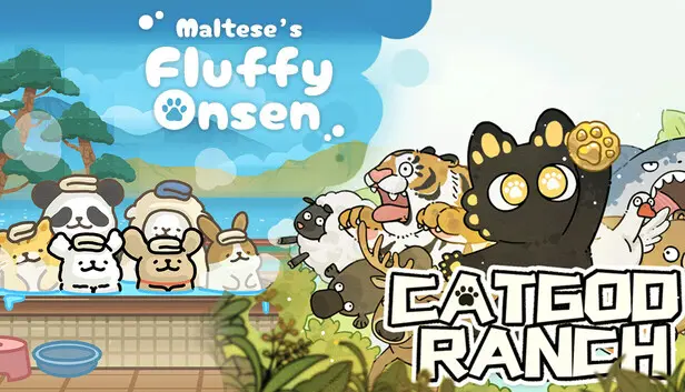 Cat God Ranch & Maltese's Fluffy Onsen Bundle