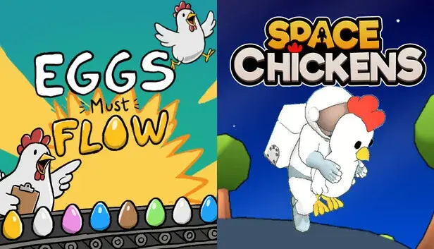 Space Chickens x Eggs Must Flow