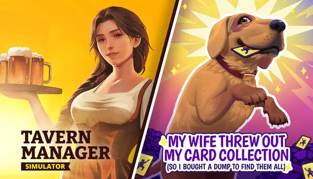 My Wife Threw Out My Card Collection (So I Bought a Dump to Find Them All) ⭐ + Tavern Manager Simulator