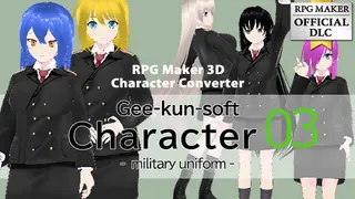 RPG Maker 3D Character Converter - Gee-kun-soft character 03 military uniform