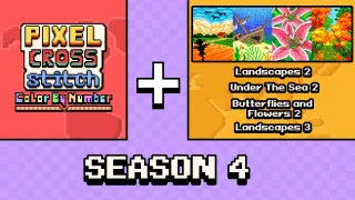 Pixel Cross Stitch Color by Number: Season 4 - Switch