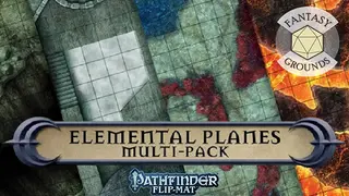 Fantasy Grounds - Pathfinder RPG - Pathfinder Flip-Mat - Elemental Planes Multi-Pack