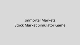 Immortal Markets