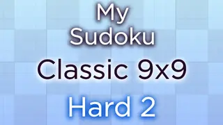 My Sudoku - Classic 9x9 Hard 2