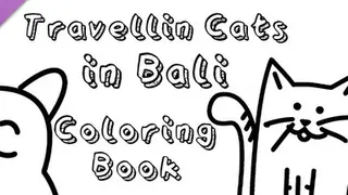 Cats Hidden in Bali - Coloring Book
