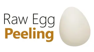 Raw Egg Peeling