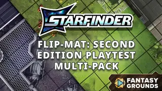 Fantasy Grounds - Starfinder Flip-Mat: Second Edition Playtest Multi-Pack