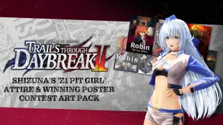 Shizuna's 'Z1 Pit Girl' Attire & Winning Poster Contest Art Pack