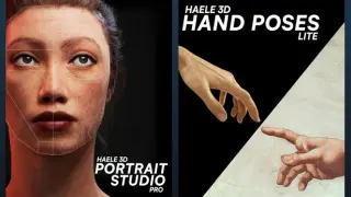 HAELE 3D - Portrait Pro + Hand Lite - Art References