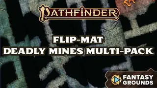 Fantasy Grounds - Pathfinder 2 RPG - Flip-Mat: Deadly Mines Multi-Pack