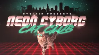 Neon Cyborg Cat Club