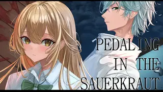 ザワークラウトの中で自転車を漕ぐ