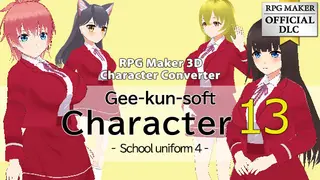 RPG Maker 3D Character Converter - Gee-kun-soft character 13 school uniform 4