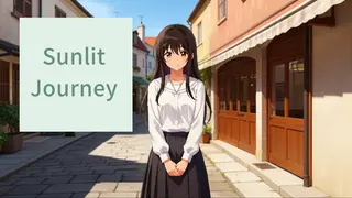 Sunlit Journey: The Town